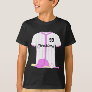 Camiseta de béisbol personalizada adorable para be