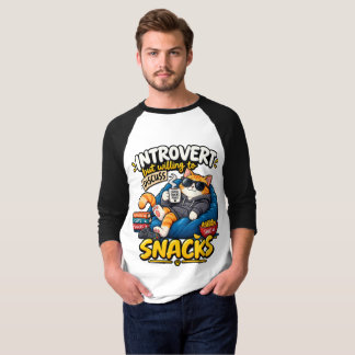 Camiseta de béisbol raglán divertida para hombres