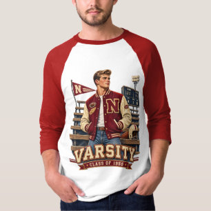 Camiseta de béisbol universitario vintage Clase de