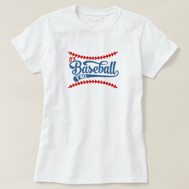 Camiseta De Béisbol Y'All (Diseño del anverso)