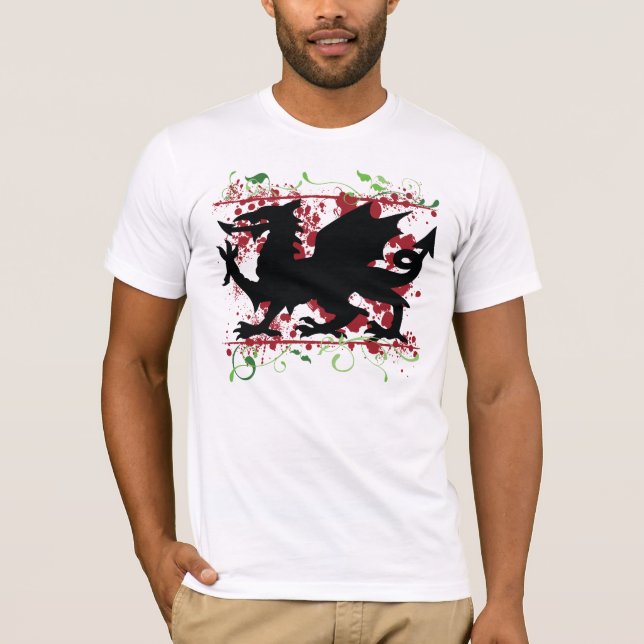 Camiseta de Bella Canvas para hombres de Dragón ga (Anverso)