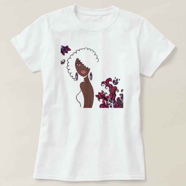 Camiseta de belleza afrocéntrica (Diseño del anverso)