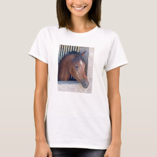 Camiseta de belleza árabe-caballo