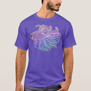 Camiseta de Betta Fish Pastel Rainbow