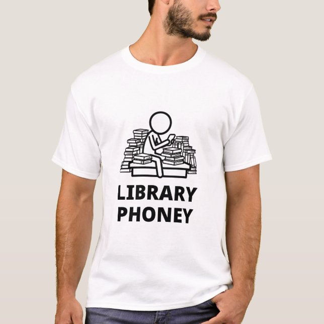Camiseta de Biblioteca Falsa (Anverso)