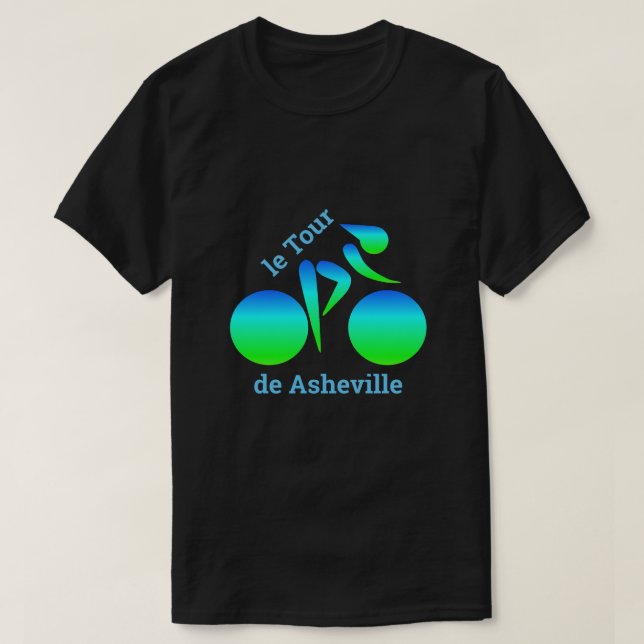 Camiseta de bicicleta de degradado verde azul (Diseño del anverso)