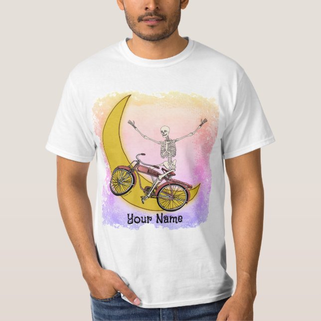 Camiseta de bicicleta esqueleto (Anverso)
