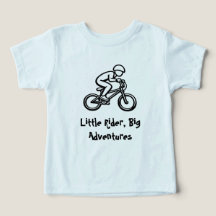 Camiseta de bicicleta para niños Little Rider, Big