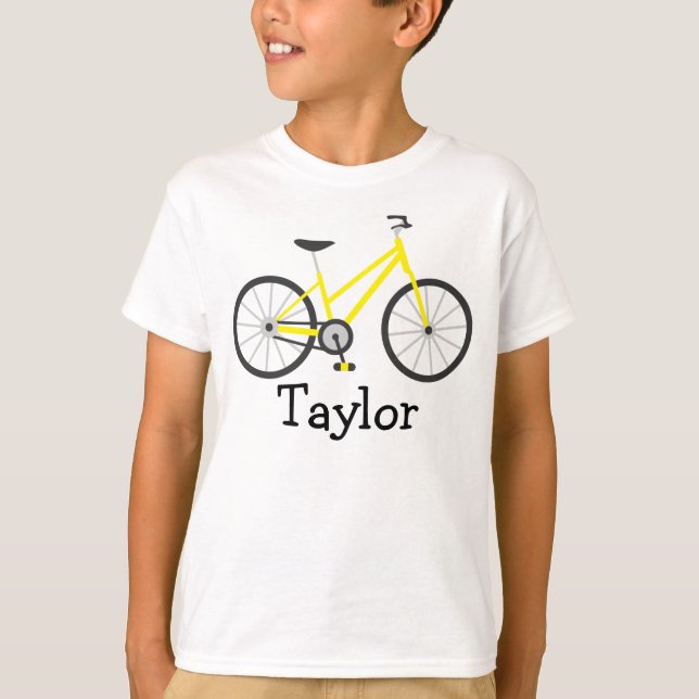 Camiseta de bicicleta personalizada para niños (Anverso)