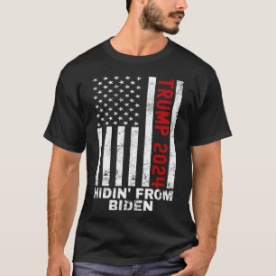 Camiseta De Biden Kids Men Trump 2024 Bandera Anti Joe Bide