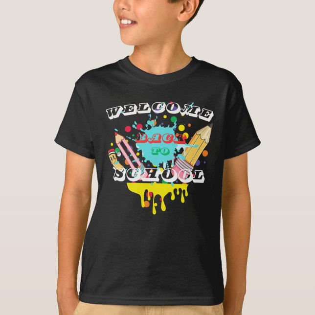 Camiseta de Bienvenida al Colegio para Niños (Anverso)