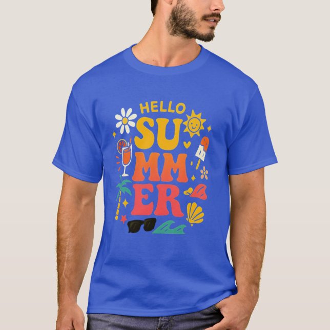 Camiseta de Bienvenida al Verano – Sol, Sonrisas y (Anverso)