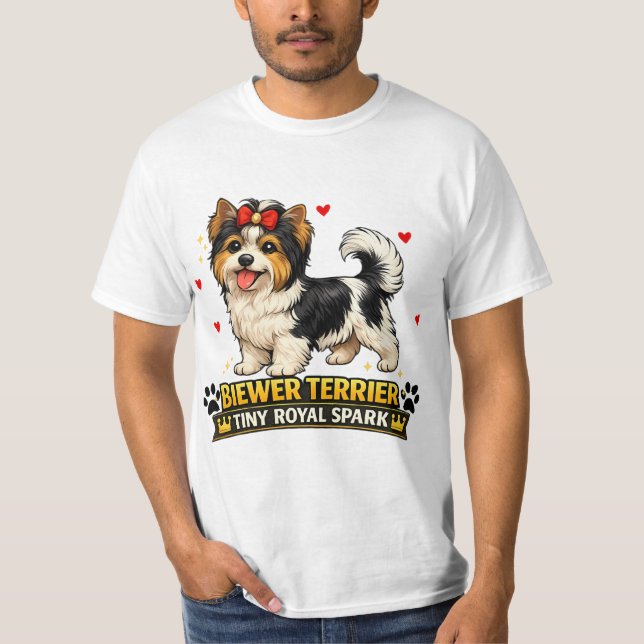 Camiseta de Biewer Terrier para amantes de perros  (Anverso)