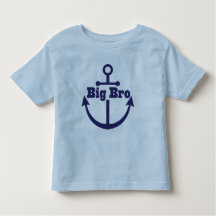 Camiseta de Big Bro Anchor Nautical Brother Boys