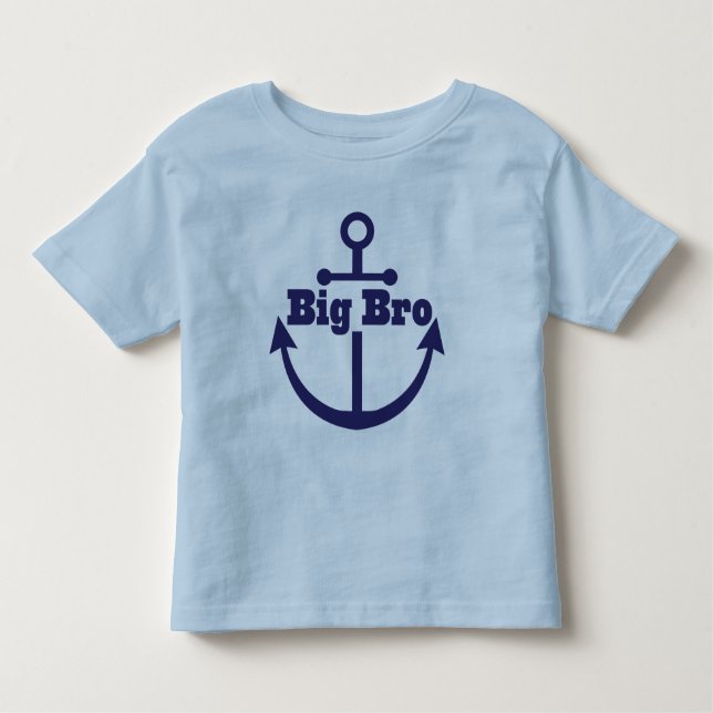 Camiseta de Big Bro Anchor Nautical Brother Boys (Anverso)