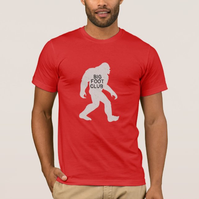 Camiseta de Big Foot Club para hombres personaliza (Anverso)
