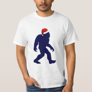 Camiseta de Bigfoot del navidad para los hombres