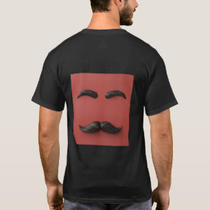Camiseta de Bigote Minimalista Surrealista - Gráfi