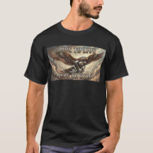 Camiseta de Biker Steam Punk Eagle y V Twin Ride t