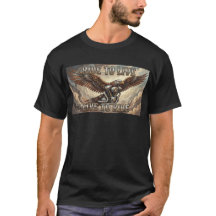 Camiseta de Biker Steam Punk Eagle y V Twin Ride t