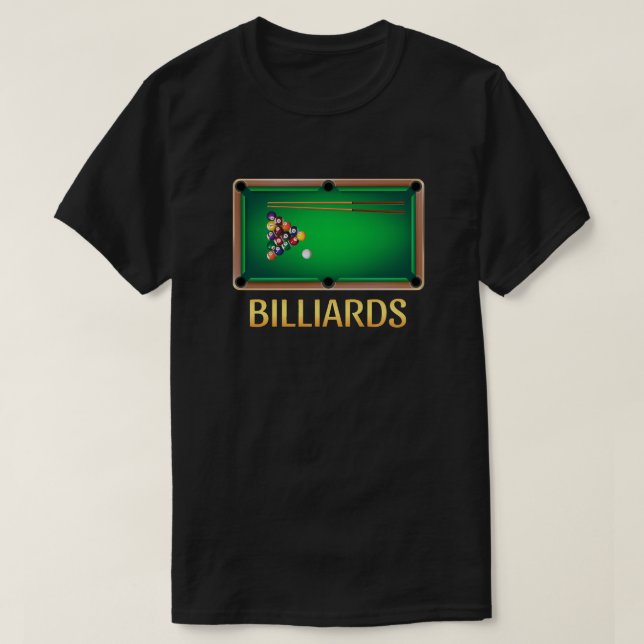 Camiseta de Billar (Diseño del anverso)
