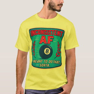Camiseta de billar inconsistente AF