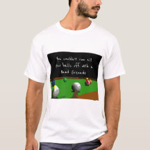 Camiseta de billar y humor