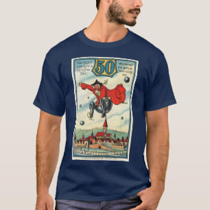 Camiseta de billete Notgeld de 50 Pfennig vintage: