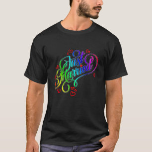 Camiseta De Bisexual Lesbiana Recién Casada