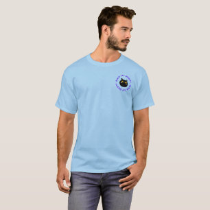 Camiseta de Black Cat Society en azul