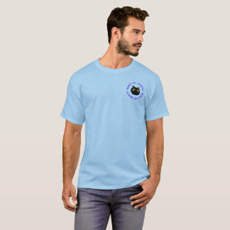 Camiseta de Black Cat Society en azul