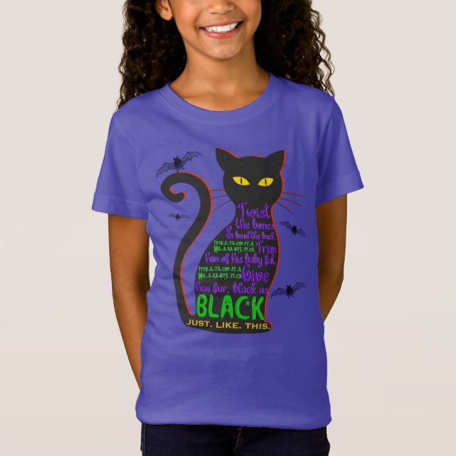 Camiseta de Black Cat Spell Kid (Anverso)