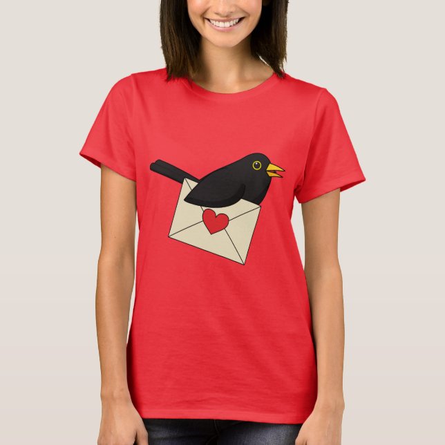 Camiseta De Blackbird con amor (Anverso)