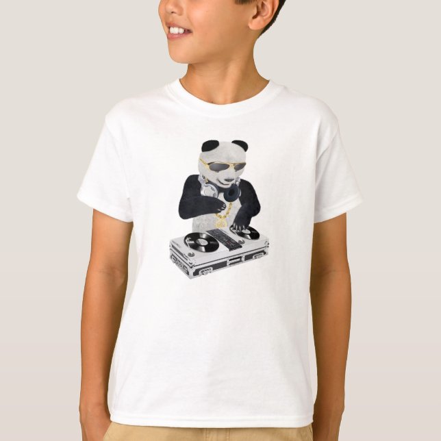 Camiseta de Bling Bling de la panda de DJ (Anverso)
