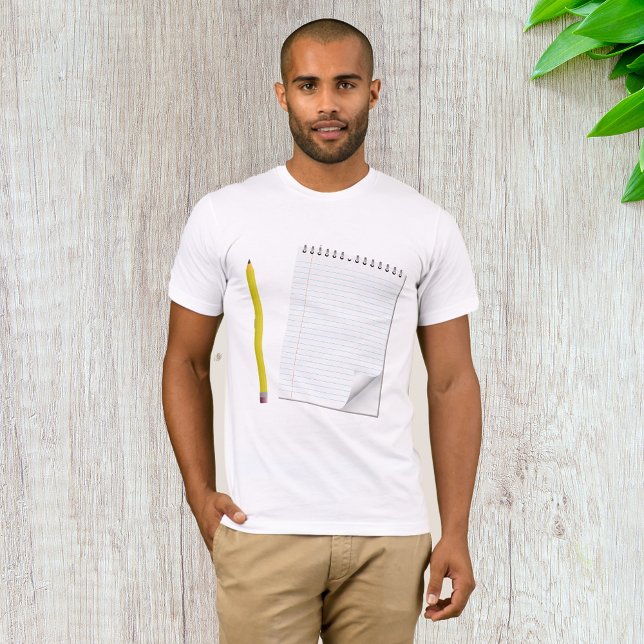 Camiseta De Bloc De Notas Y Lápiz (Subido por el creador)
