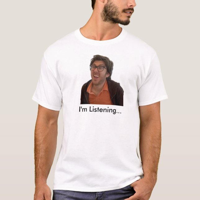 Camiseta de Bloomenfeld del emir: Estoy escuchando (Anverso)