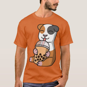 Camiseta de Boba Bubble Milk Tea Guinea Mascota de
