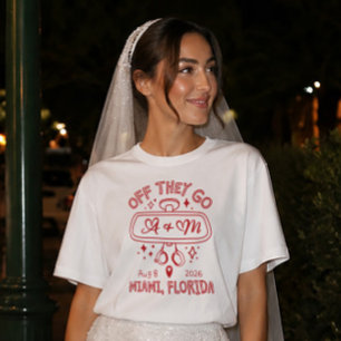 Camiseta de boda con espejo retrovisor personaliza