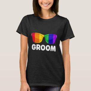 Camiseta de boda para soltero gay lésbico LGBT