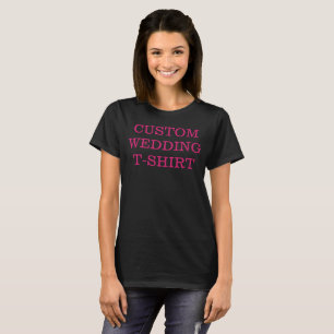 Camiseta de boda personalizada