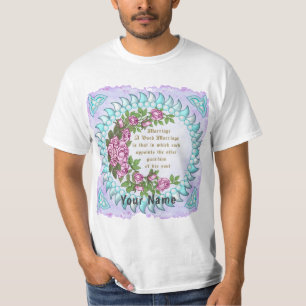 Camiseta de boda Verso de matrimonio