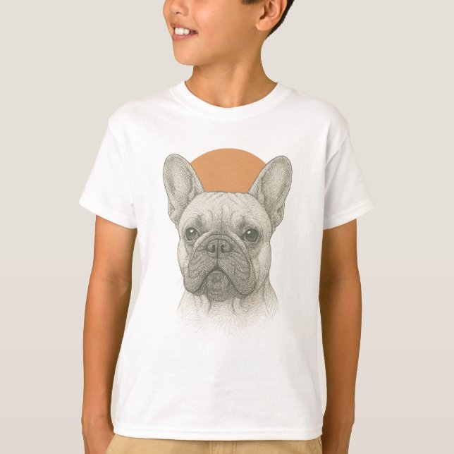Camiseta de Boho French Bulldog  (Anverso)