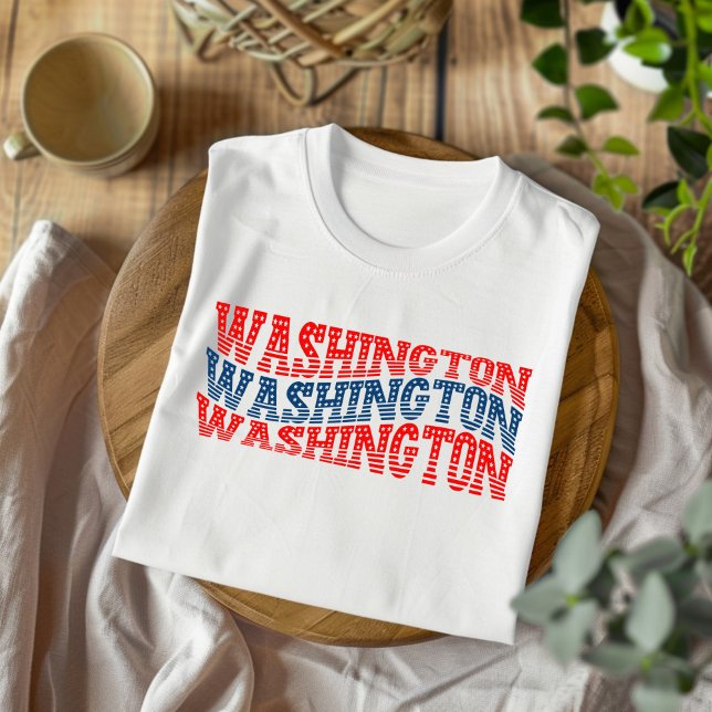 Camiseta de Boho Rojo y Azul de Washington Patriót (Subido por el creador)