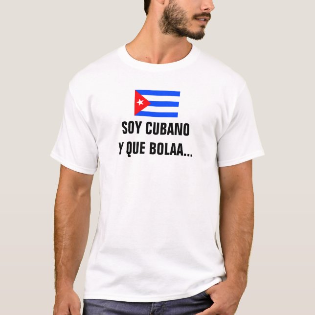 Camiseta de Bolaa del que de Cubano y de la soja (Anverso)