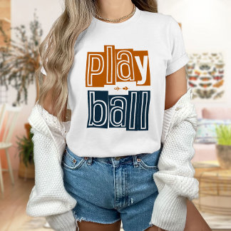 Camiseta de bolas de juego, béisbol de verano
