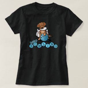 Camiseta de bolos de Golden Retriever de KiniArt