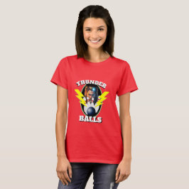 Camiseta de bolos deportivos para mujeres THUNDER 