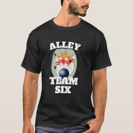 Camiseta de bolos divertida para hombres ALLEY TEA