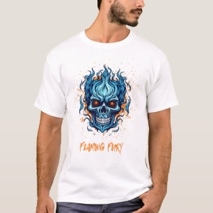 Camiseta de bombazos de la Flamante Flamy Skull - 