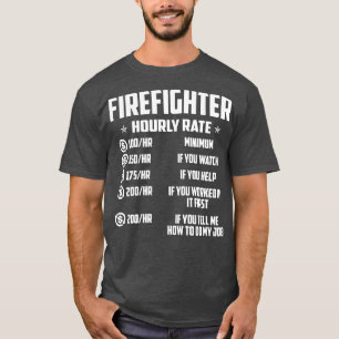 Camiseta de bombero con frecuencia horaria